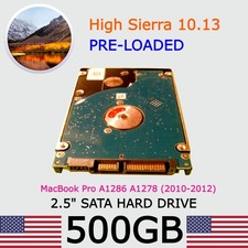 Disco rigido MacBook Pro High Sierra 10.13 500 GB HD 2.5 2010 2011 2012 A1278 A1286