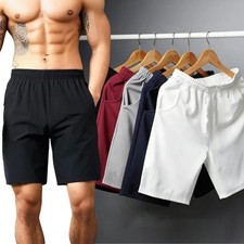 Pantalones Cortos Deportivos Casual para Hombre Correr Gimnasio Ropa de Poli ste