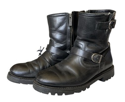 Harley Davidson 98403 Black Buckle Leather Motorcycle BOOTS  display picture 3