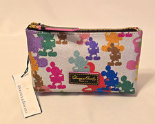 Dooney & Bourke Disney Mickey Mouse Multicolor Character Print Zip Pouch Small