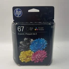 New HP 67 3YP29AN Black/Tri-color Ink Cartridge