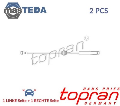 401 058 BREMSSCHLAUCH BREMSLEITUNG VORNE TOPRAN 2PCS FÜR MERCEDES-BENZ E-CLASS