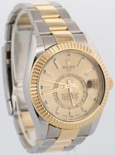 PAPERS Rolex Sky-Dweller CHAMPAGNE 18K Yellow Gold Steel OYSTER 42mm 326933 BOX 4