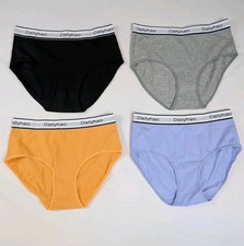 Women's Size Small Cotton Underwear Full Coverage Mid Rise Briefs 4 Pack New