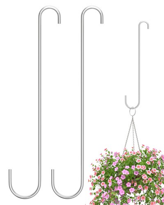 #ad iBorn 12 Inch Extension S Hooks Stainless Steel S Hooks Heavy Duty S Hook fo... $9.98