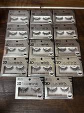 Ardell 3D Faux Mink Lashes 858, Black False Eyelashes, 16 Pairs