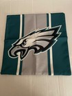 Philadelphia Eagles NFL Brand New Set of 2 Throw Pillow Cases 18x18 Brand New