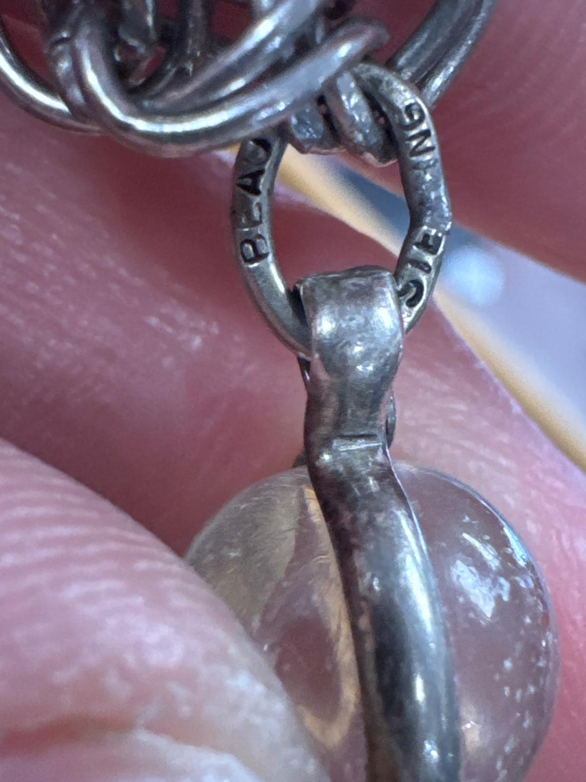 925 Solid Sterling Silver Double Link Charm Brace… - image 7