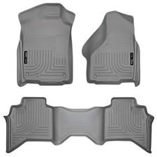 Husky Liners Weatherbeater Floor Mats Grey Precision Fit Durable All Weather ...