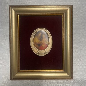 Judaica Rembrandt Jewish bride oval bronze Israel medal Numbered marked