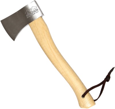 Prandi Yankee Style Hatchet 5.13'' Carbon Steel Axe Head 3'' Edge Hickory Handle