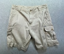 Woolrich Mens Cargo Shorts Size 32" Khaki Durable Casual Outdoor Athleisure