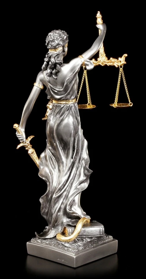 Giustizia Figura - Regalo Avvocato Veronese Avvocato Foglia Oro Moderno Elegante - Immagine 4 di 4