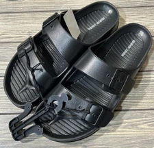 Wave Zone Men’s Black Slides Size Medium 9 NWT
