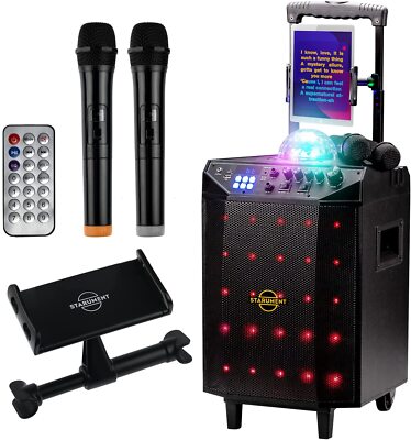 Portable Karaoke Machine -Wireless Bluetooth Speaker System with USB