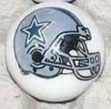 Dallas Cowboys 1" Glass Logo Marble