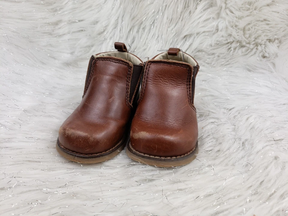 BABY GAP Marrón Sin Cordones Zapatos Informales Botas Niño Pequeño Talla US 6 Foto 3 de 4