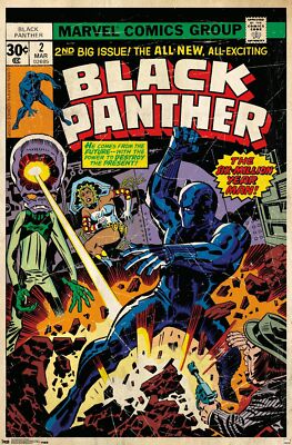 Trends International Marvel Comics Black Panther - Cover #2 Wall Poster, 22.4...