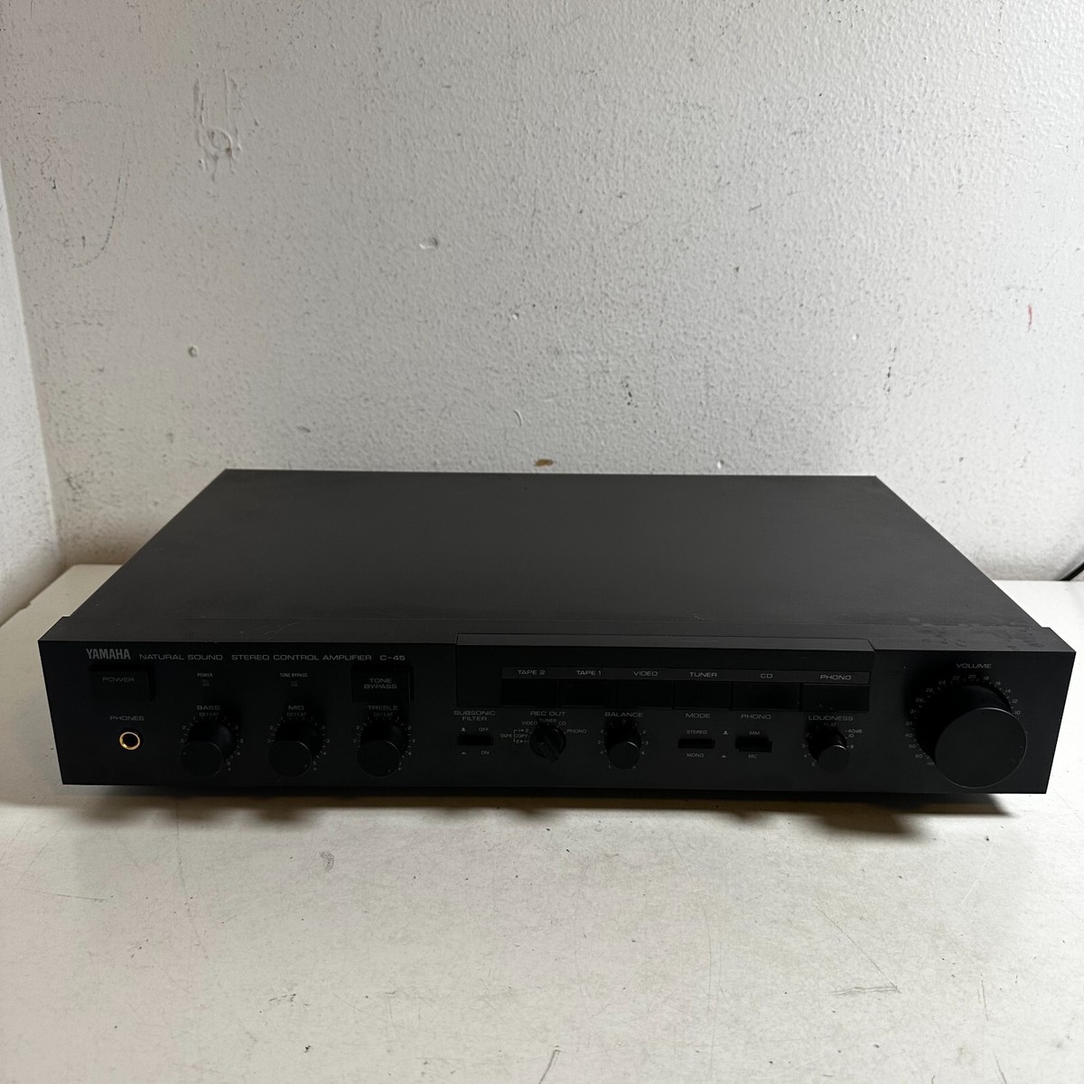 Yamaha C-45 120 Volts Black Natural Sound Stereo Control Digital