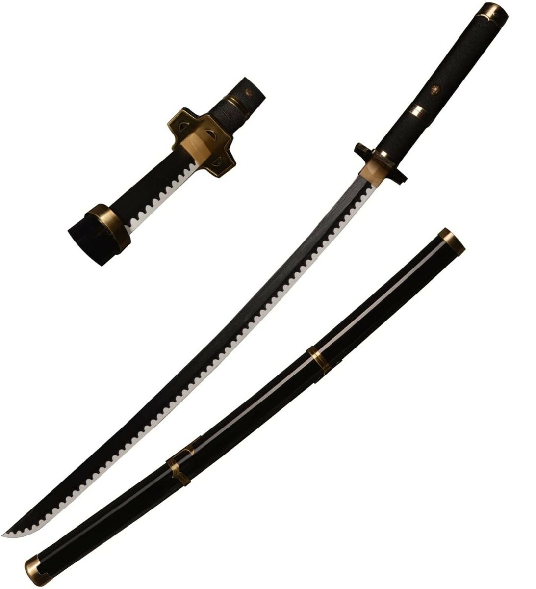 One Piece Roronoa Zoro Three Sword Style Cosplay Wooden Weapons