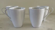Maison by Over and Back White Porcelain Cups / Mugs Set of 4