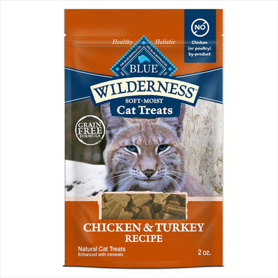 Wilderness Grain Free Soft-Moist Cat Treats, Chicken & Turkey 2-Oz