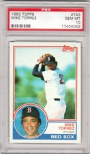 1983 Topps Baseball - PSA 10 Gem MT - Mike Torrez - #743 - Boston RED SOX!