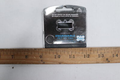Fido Engravable Pet I.D. Tag Silver 137333