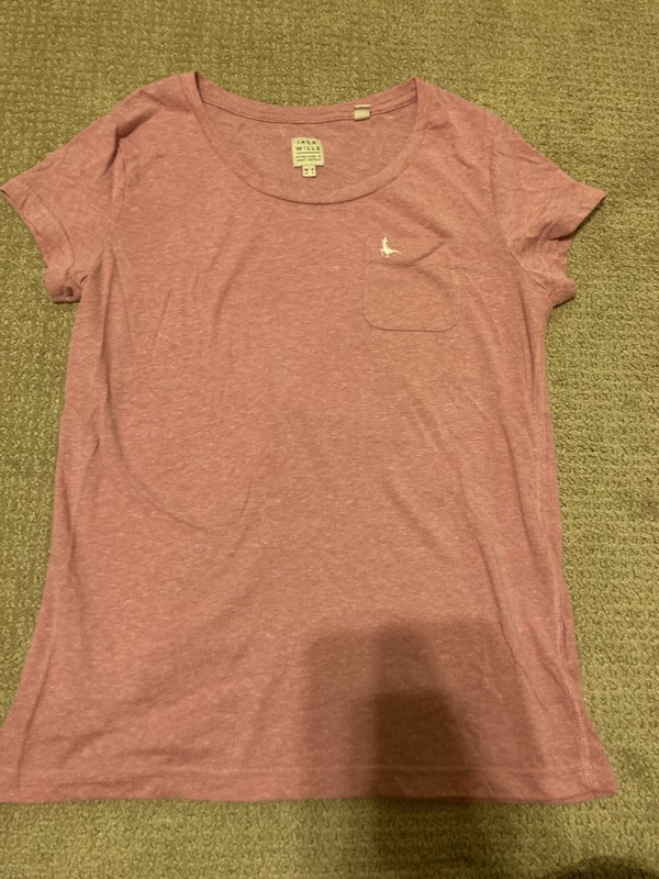 JACK WILLS Pink T-Shirt w/Pocket Women's Size Small US 4