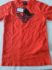 Image of Emporio Armani Eagle Tee Junior Age 14 Yrs Red