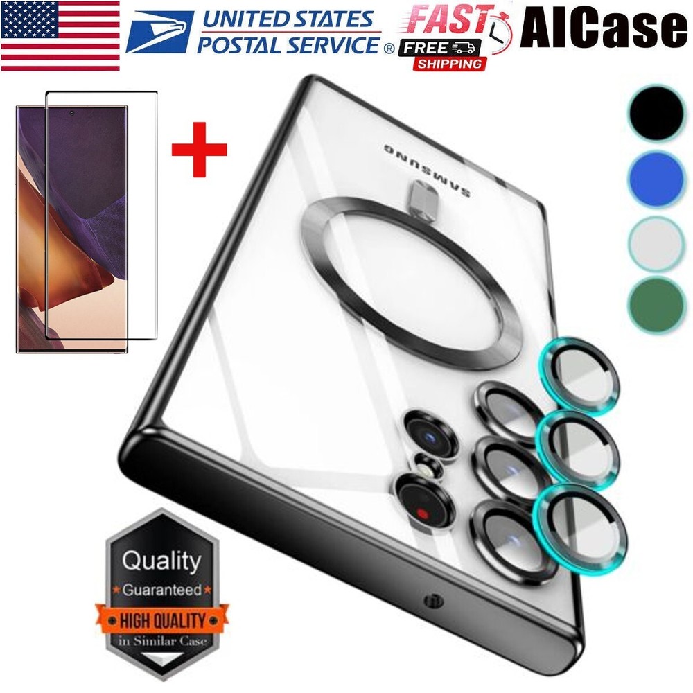 Phone Case For Samsung S24 S23 Ultra S22 S21 ShockProof Magnetic MagSafe Cover