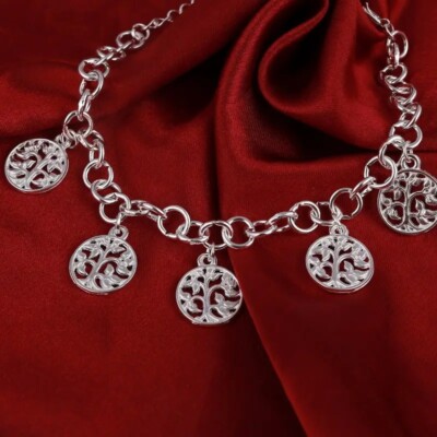 Elegant 925 Sterling Silver Fashion Jewelry Charms Tree Of Life Beads ...