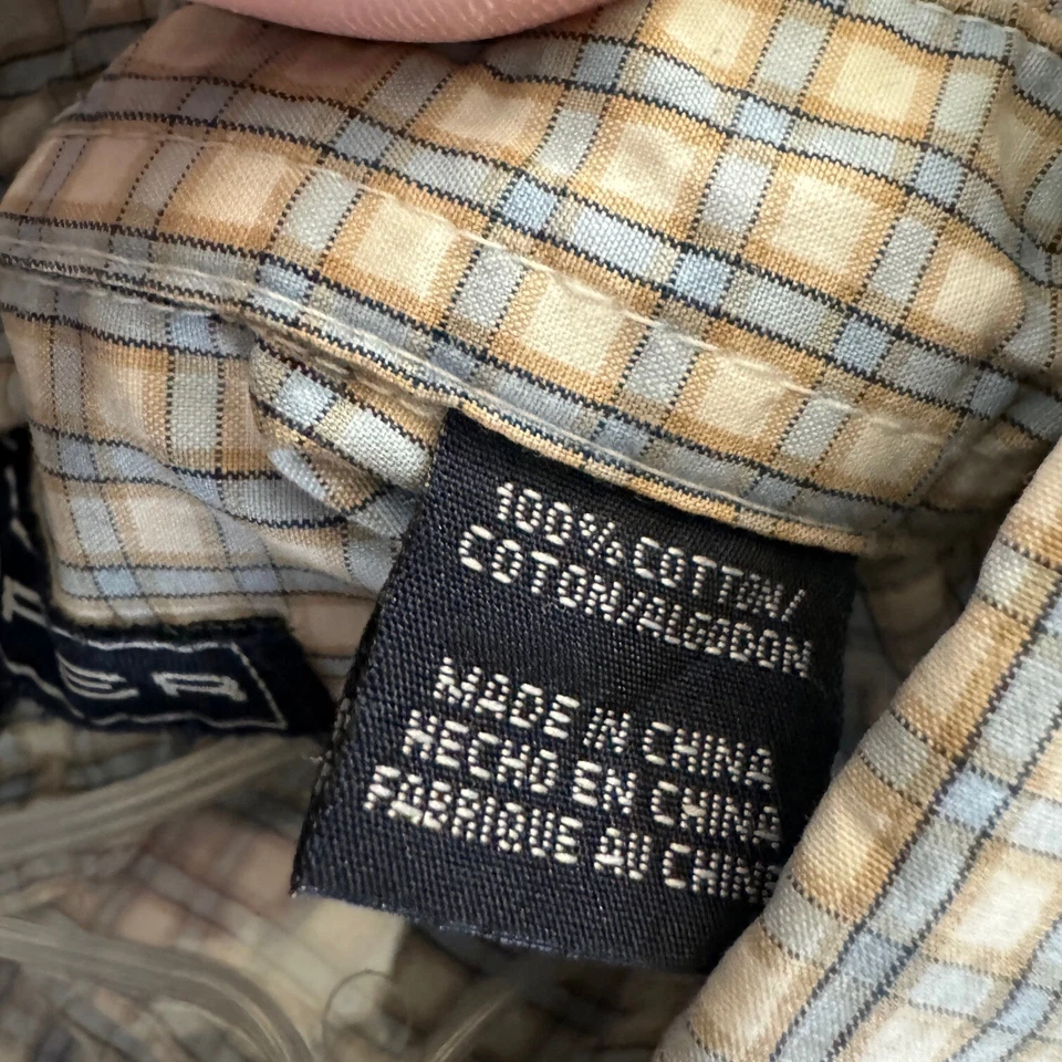 Roper Western Shirt Men Size XL Blue Check Cowboy Rodeo Work Button Down Cotton - Image 4 of 4