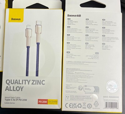 Baseus PD 20W Charger Cable Type-C to iP Cable for iPhone14 13 12 11 Pro Max