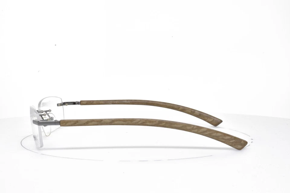 ORO Y MADERA Anteojos Sin Montura Madera Natural RO 03 20 ST10 Totalmente Nuevos U10 Foto 3 de 4