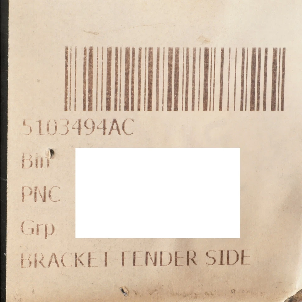 05-07 CHRYSLER PACIFICA GUARDABARROS PROTECTOR LATERAL DERECHO OEM NUEVO MOPAR 5103494AC Foto 3 de 3