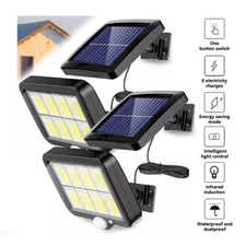 LED Solar Light Outdoors PIR Sensor Waterproof Wall Lamp Garden Yard Decoration