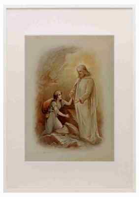 Brundage Frances 1854 1937 Look up Lift up 1890 Christ A3 A4 Framed Print Pictu