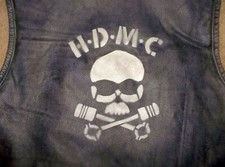 Vtg PROTOCOL Harley HDMC Motorcycle Club MC Biker LEATHER Cut VEST L~MADE IN USA