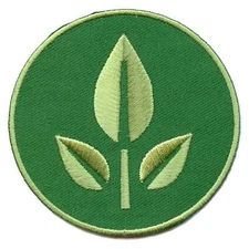 Official Wall-E Plant Symbol Round Embroidered Iron On Patch