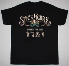 Stick Figure Band Summer Tour 2025 Logo T Shirt Black  All Size AL768