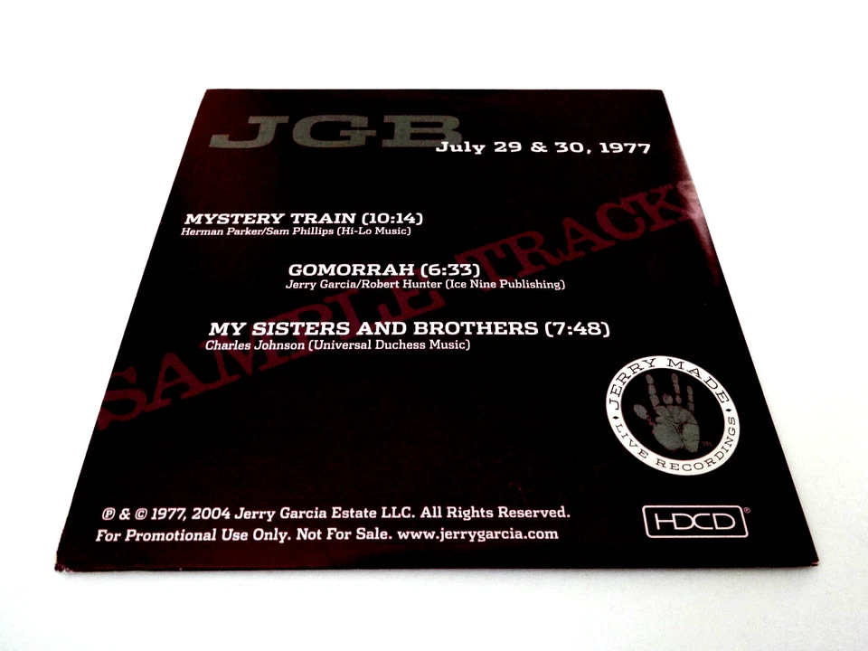 Jerry Garcia Theatre 1839 Pure Jerry Sample Tracks Bonus Disc CD Grateful Dead - Bild 4 von 4