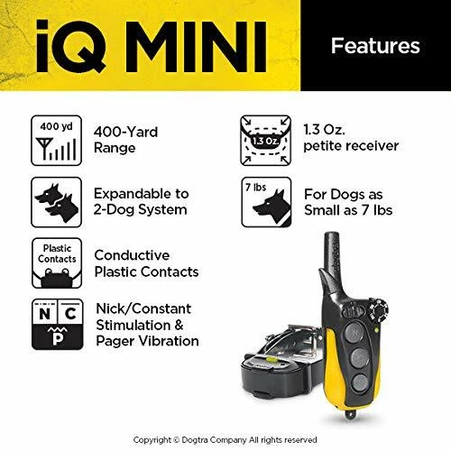 Dogtra iQMini  iQ Mini Remote Waterproof Dog Training Collar for Smaller Dogs - Image 4 of 4