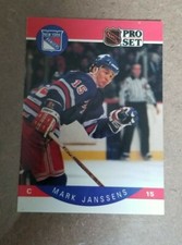 1990-91 Pro Set #199 Mark Janssens RC - New York Rangers 