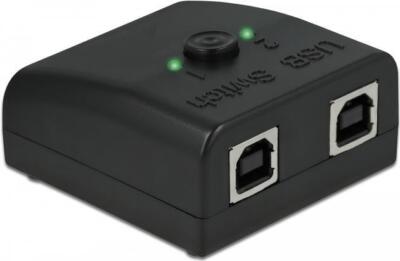 Delock Switch und Verteiler RS-232 1x Seriell DB9 auf 2x USB 2.0 Typ-B