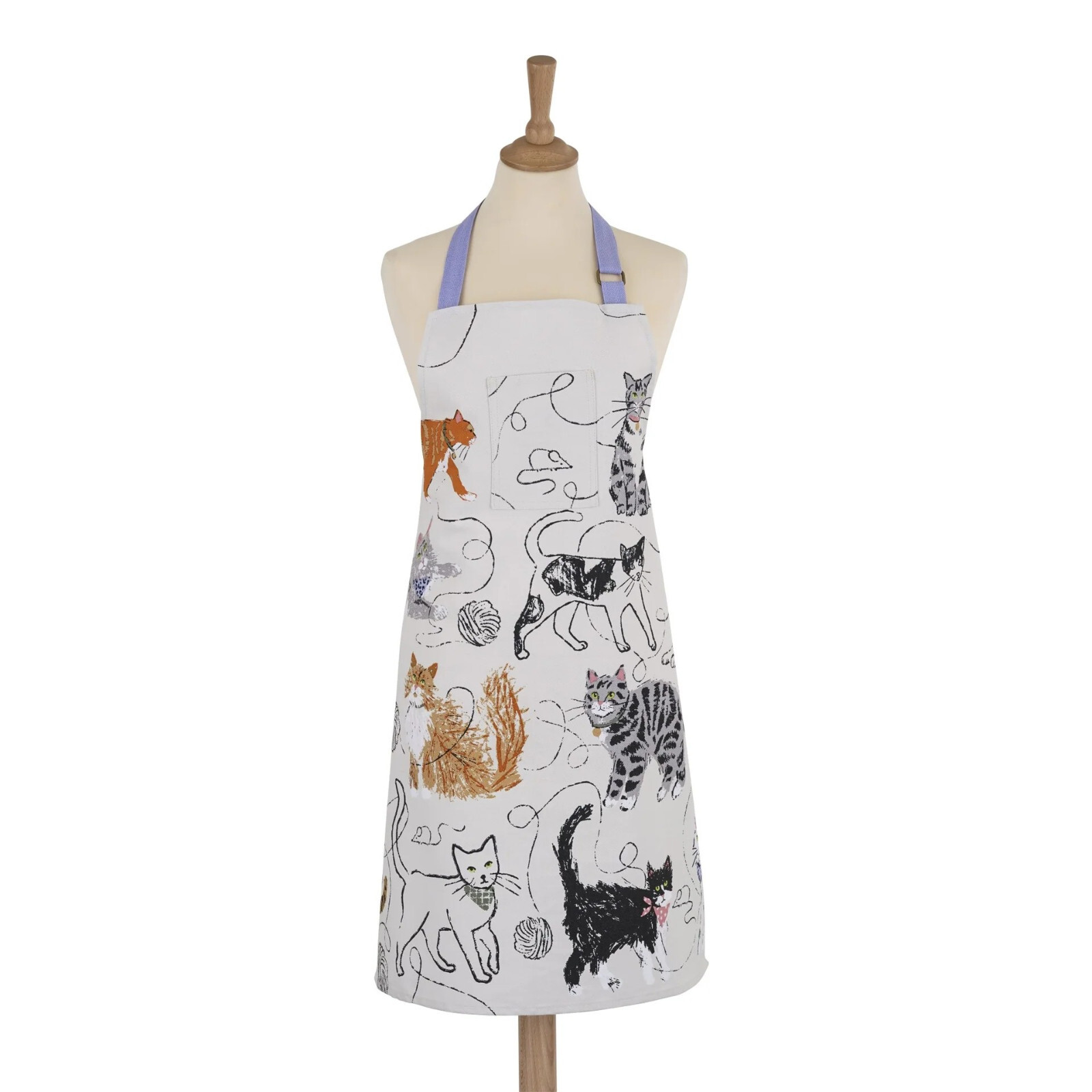 FELINE FRIENDS Cat Apron cats apron Ulster Weavers cotton apron kitten pinny pet