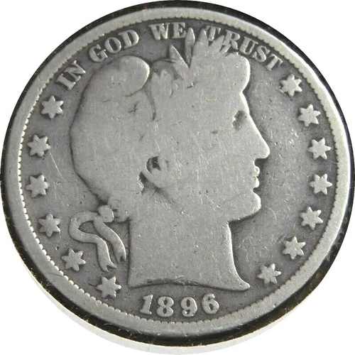 elf Barber Half Dollar 1896