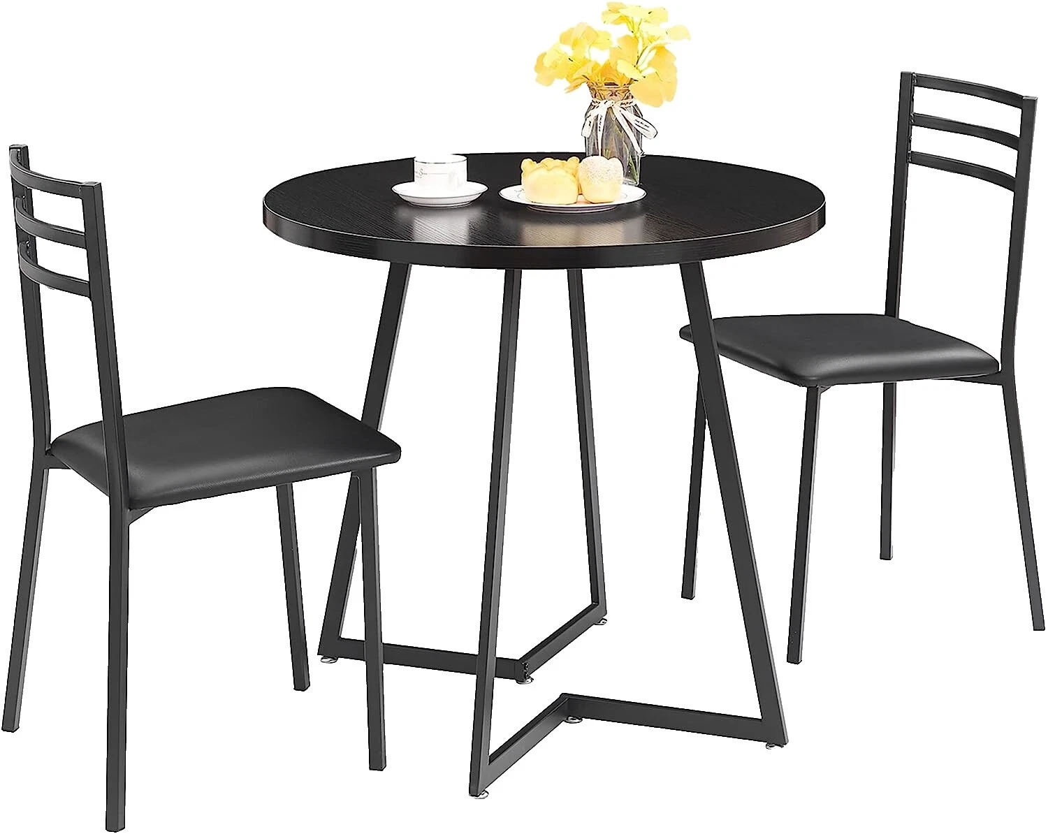 Steel Round Dining Furniture Sets