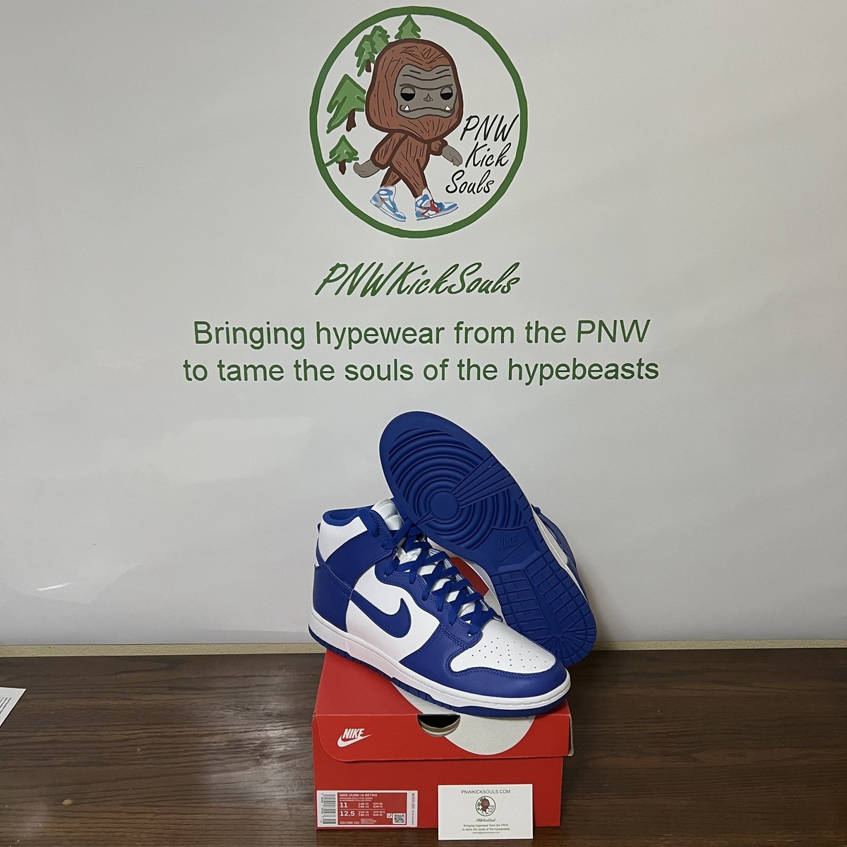 Nike Dunk High Game Royal Kentucky 2021 DD1399-102 Mens Size 11