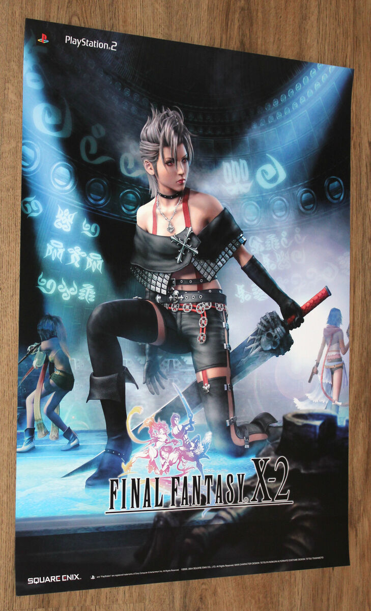 Final Fantasy X-2 very rare Promo Poster 59x42cm Square Enix Final Fantasy X-2 very rare Promo Poster 59x42cm Square Enix